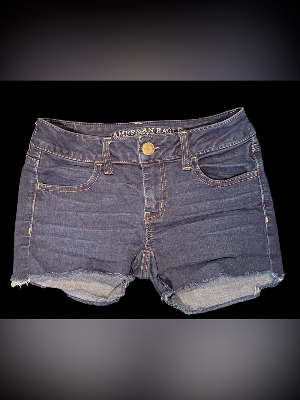 American Eagle Outfitters Size 2 Jegging Super Stretch Cutoff Denim Shorts